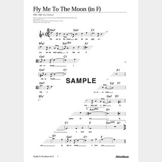 楽譜 Fly Me To The Moon（in F）