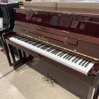 KAWAI 中古アップライトピアノ/カワイ【K114S マホガニー】消音機取り外し済み※埼玉県内1階納品運送費込み