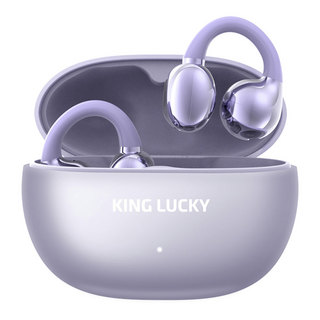 KING LUCKY KING LUCKY キングラッキー i239 パープル オープンイヤー 完全ワイヤレスイヤホン