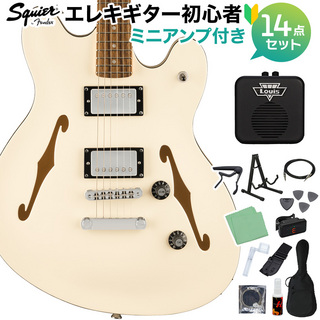 Squier by FenderAFF Starcaster DLX OWT エレキギター初心者セット 【ミニアンプ付】