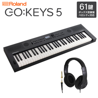 Roland GO:KEYS5 GT グラファイト ポータブルキーボード 61鍵盤 ヘッドホンセット