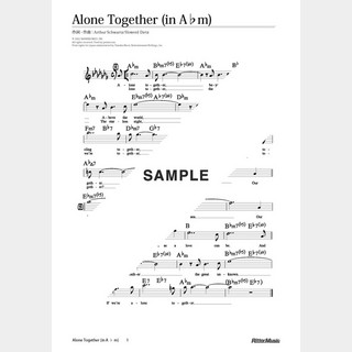 楽譜Alone Together（in A♭m）