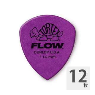 Jim Dunlop Tortex FLOW Standard 1.14mm ギターピック×12枚入り