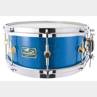 canopus The Maple 6.5x14 Snare Drum Blue Spkl