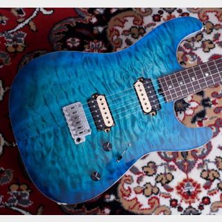 Red House Guitars General S/HH Bora Bora Blue Burst Quilted