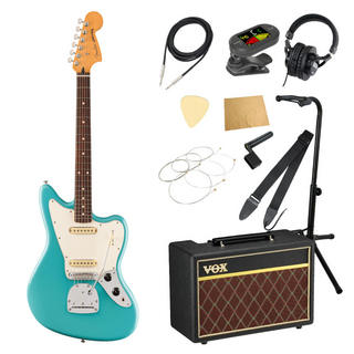 Fender フェンダー Player II Jaguar RW AQB エレキギター VOXアンプ付き 入門11点 初心者セット