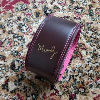 MoodyLeatherStrap Leather＆Suede 2.5Standard DarkChocolate/Pink