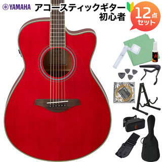 YAMAHA FSC-TA RR アコースティックギター初心者12点セット エレアコ 生音エフェクト