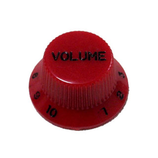 MontreuxStrat Volume Knob Metric Red No.8786 ギターパーツ