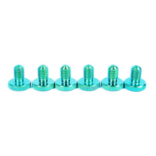 FU-Tone Titanium Fine Tuners Set (6)-GREEN チタン製 フロイドローズ ファインチューンダイヤル 6個セット