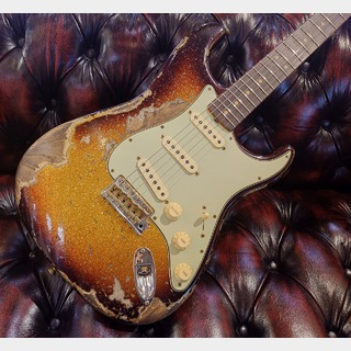 Fender Custom Shop 1963 Stratocaster Super Heavy Relic / Super Faded Aged 3Tone Sunburst Sparkle [3.58kg]