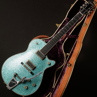 Gretsch USA Custom Shop G6129 CS 1957 Jet Turquoise Sparkle Relic Master Built by GONZALO MADRIGAL