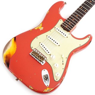 Fender Custom Shop 2023 Collection Time Machine 1960 Stratocaster Heavy Relic (Aged Fiesta Red over 3-Tone Sunburst)...