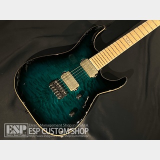 E-II M-II NT HS QM Black Turquoise Burst