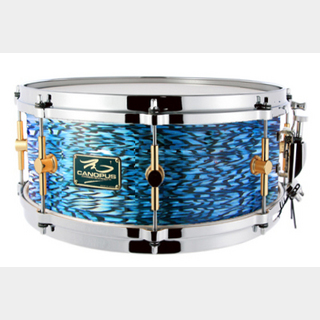 canopus The Maple 6.5x14 Snare Drum Blue Onyx