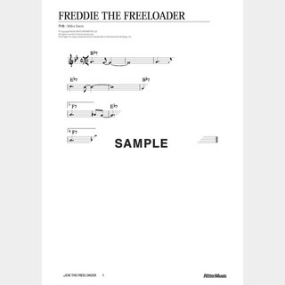 楽譜 Freddie The Freeloader
