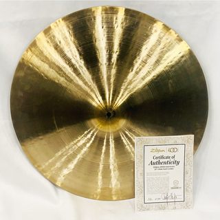 Zildjian 400th Anniversary Limited Edition Vault Cymbal 20" (1,820g) 58/200【大決算セール!!】