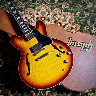 Gibson【現物画像】ES-335 Figured Iced Tea SN:291230009 【重量 3.50Kg】