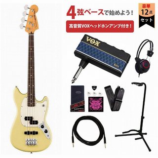 Fender Player II Mustang Bass PJ Rosewood FB Hialeah Yellow VOXヘッドホンアンプ3付属エレキベース初心者セッ