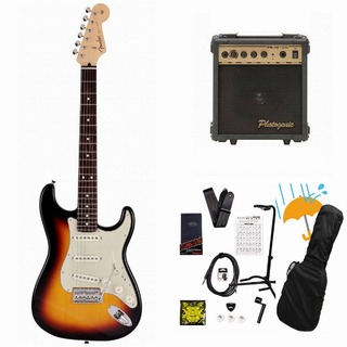 FenderMade in Japan Junior Collection Stratocaster Rosewood FB 3-Color Sunburst PG-10アンプ付属エレキギタ