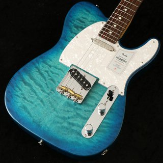 Fender 2024 Collection Made in Japan Hybrid II Telecaster QMT Rosewood Fingerboard Aquamarine【御茶ノ水本店