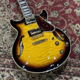 Ibanez AM93QM Antique Yellow Sunburst セミアコギター 【現物写真】