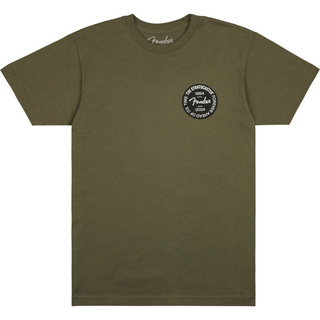 Fenderフェンダー Stratocaster 70th Anniversary Badge Tee Olive L