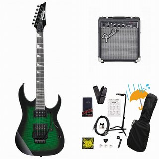 IbanezGio GRG320FA-TEB (Transparent Emerald Burst) [限定モデル] Fender 10Wアンプ付属エレキギター初心者セッ