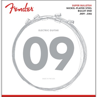Fender3250LR エレキギター弦 SUPER BULLETS ライトレギュラーゲージ 009-046073-3250-404