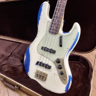 Nash Guitars JB-63/Olympic White-Lake Placid Blue/Paint over Paint/Alder/AM-781