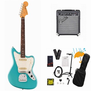 FenderPlayer II Jaguar Rosewood FB Aquatone Blue エレキギター Fender 10Wアンプ付属エレキギター初心者セット