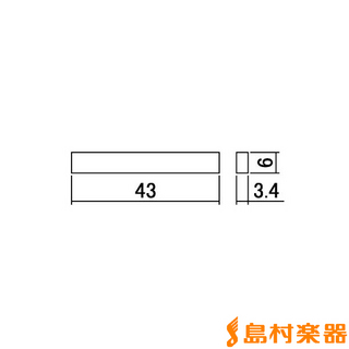 SCUD BNK-10 ボーンナット43×6×3.4mm