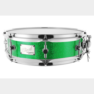 canopus Birch Snare Drum 4x14 Green Spkl
