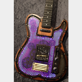 Martper Guitars Telecaster Type Custom Made Model " Industreal Punk" 【沈黙の廃工場×スチームパンク】【光ります】