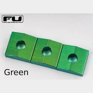FU-Tone Titanium Lock Nut Block Set (3) -GREEN-【Webショップ限定】