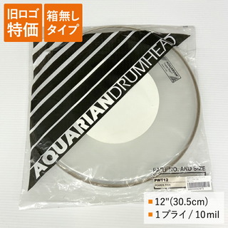 AQUARIAN 化粧箱無し■ドラムヘッド PWT-12-Q 12インチサイズ クリアヘッド アクエリアン