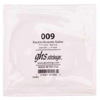 ghs009 Singles Plain Steel Strings .009 ギター用 バラ弦×4本