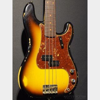 Fender Custom Shop 1964 Precision Bass Relic -Bleached 3 Color Sunburst-【3.91kg】【Custom Collection】 