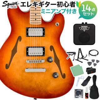 Squier by Fender AFF Starcaster Deluxe SSB エレキギター初心者セット 【ミニアンプ付】