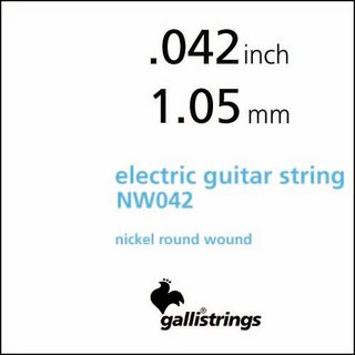 Galli Strings NW042 - Single String Nickel Round Wound For Electric Guitar .042【渋谷店】