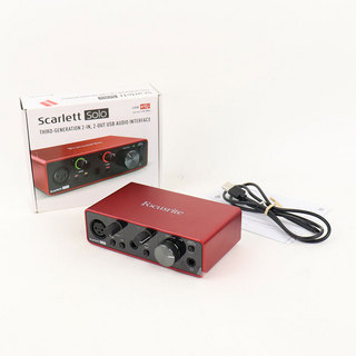 Focusrite 【中古】 オーディオインターフェイス Focusrite Scarlett Solo 3rd Gen スカーレットソロ 第3世代