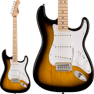Squier by Fender SONIC STRATOCASTER Maple Fingerboard White Pickguard 2-Color Sunburst ストラトキャスター エレキギタ