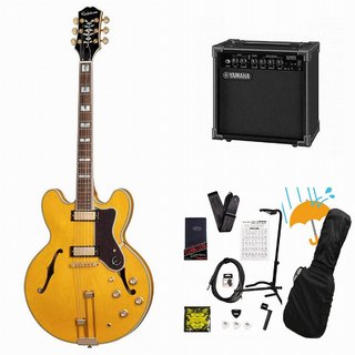 Epiphone Sheraton with Frequensator Natural シェラトン YAMAHA GA15IIアンプ付属初心者セットR【WEBSHOP】