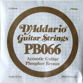 D'Addarioダダリオ PB066弦/Phosphor Bronze×5本 アコースティックギター用バラ弦