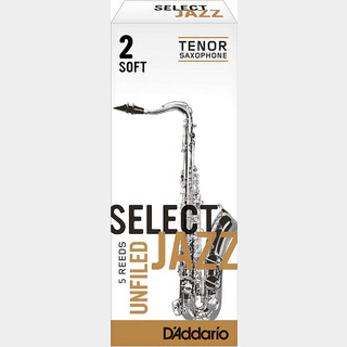 RICO JAZZ ジャズセレクト サックスリード テナーサックス用 【アンファイルド】 【硬さ：2S】 【5枚入り】