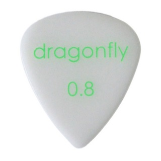 dragonflyPICK TD 0.8 WHITE ギターピック×50枚