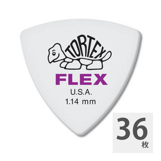 Jim Dunlop456 Tortex Flex Triangle 1.14mm ギターピック×36枚