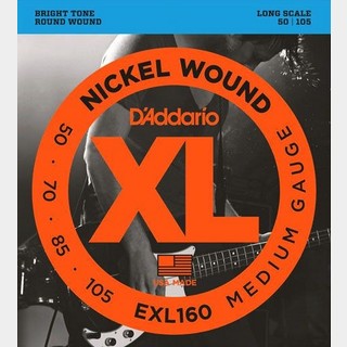 D'Addario EXL160 Medium 50-105 Long Scale ベース弦【渋谷店】