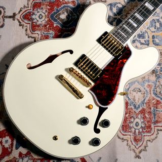 Epiphone 1959 ES-355 Classic White セミアコースティックギター Inspired by Gibson Custom【現物写真】