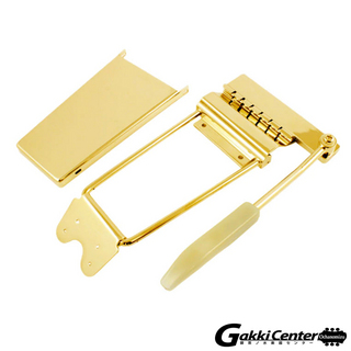 ALLPARTS Long Gibson Style Vibrola Vibrato Tailpiece, Gold/6113